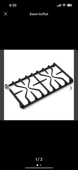 Upgraded WB31X27151 Grate Replacement For GE Stove Parts Range Burner Grate, GE Gas Range Parts Cast Iron Surface Burner Side Grate General Electric G