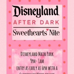 Disneyland Sweetheart Nite