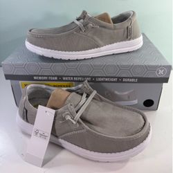 NEW Hurley Ojai Women's Memory Foam Slip On Shoes - Light Gray