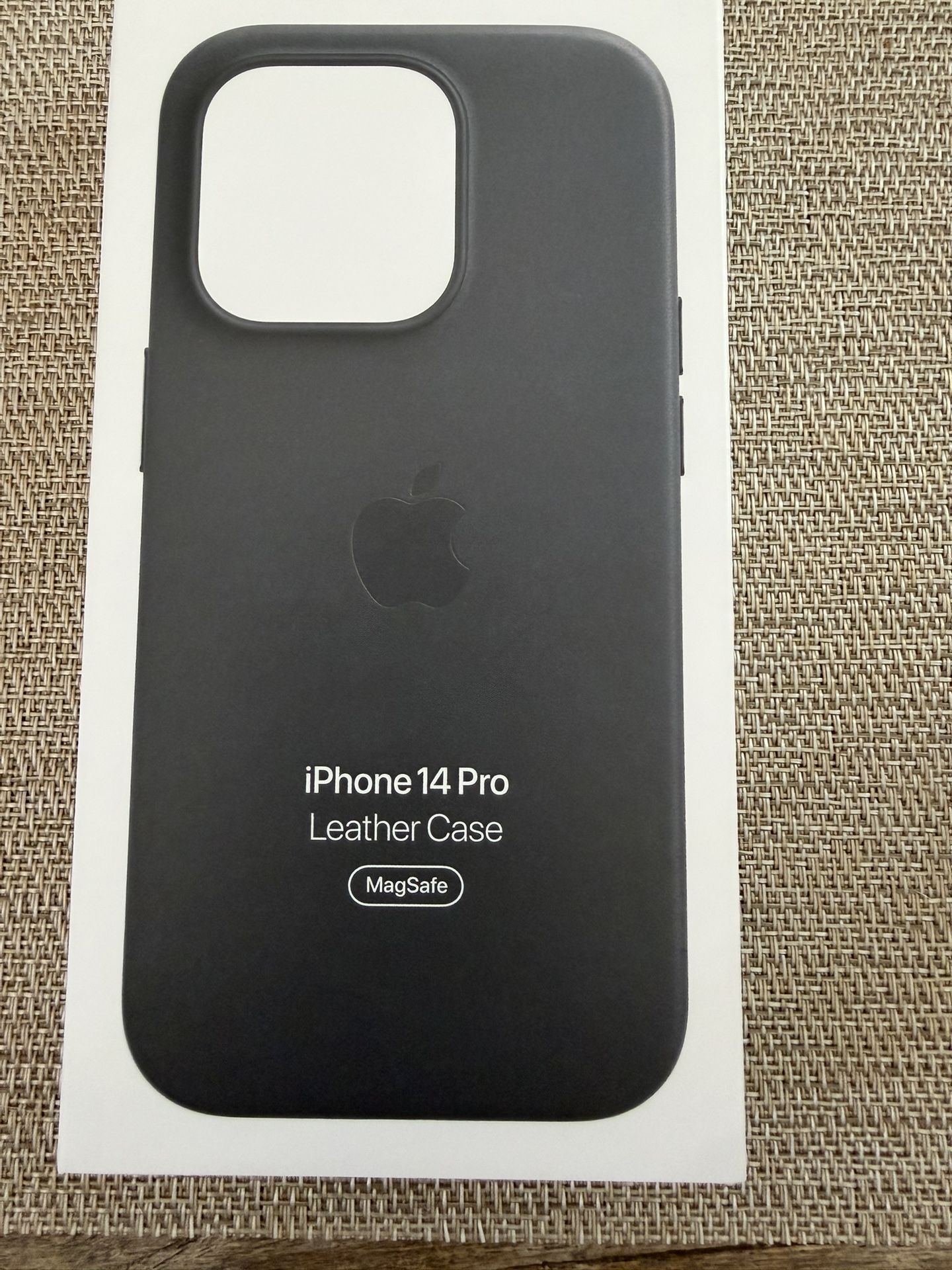 Brand New! Genuine Original Iphone 14 Pro Leather Case Magsafe Black