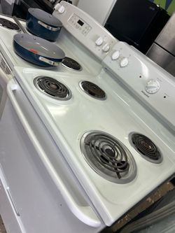 Clean white nice stove