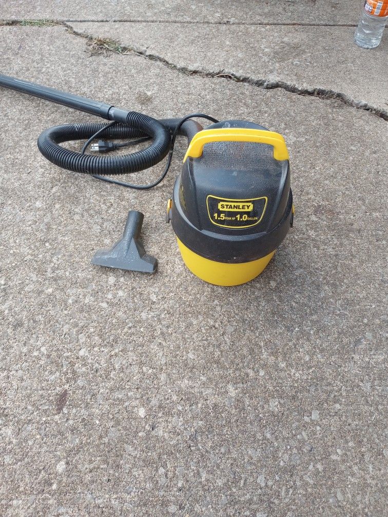 Used Stanley 1.5 HP 1 Gallon Mini Shop Vac