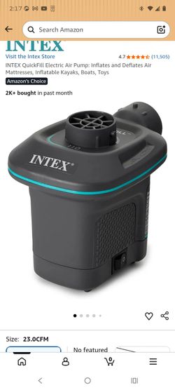 Intex air pump for beds and stuff $5