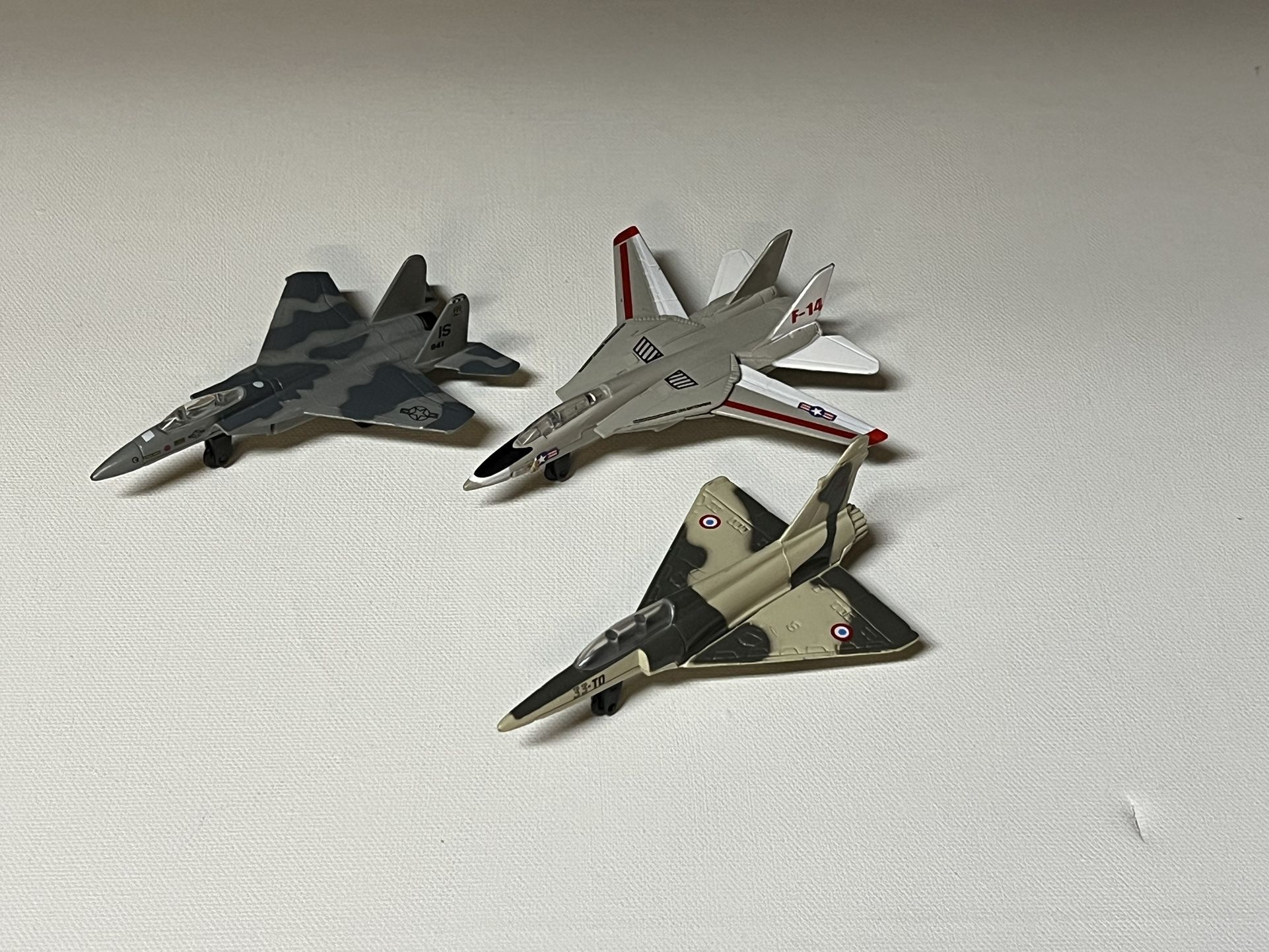 Airplanes Lot Die Cast F-14 Tomcat Aircraft A143 Variable-Sweep Wing Fighter 4.3” Long