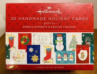 Hallmark Handmade Holiday Cards with Storage Box