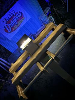 Dragon Fruit Complete Trellis with post , 25 gal and solar LED light 💡 switches to cool 😎 or warm ☀️   Simply add Dirt & Dragons this setup is ready