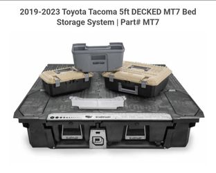 DECKED MT7 Truck Bed Storage System for Toyota Tacoma