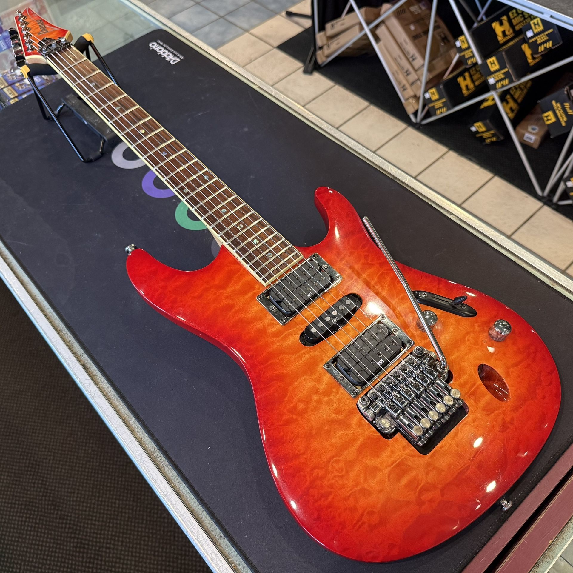 Ibanez S470DXQM Red Viking Electric Guitar