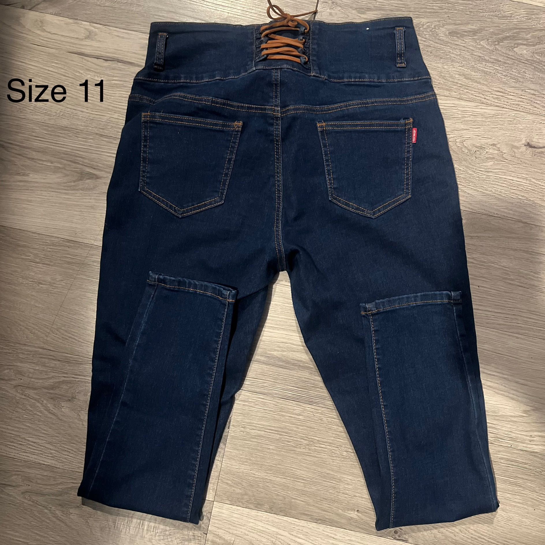 Lace Up Jeans (size 11)