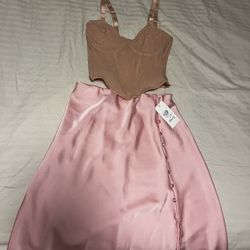 Sexy Midi Skirt And Corset 