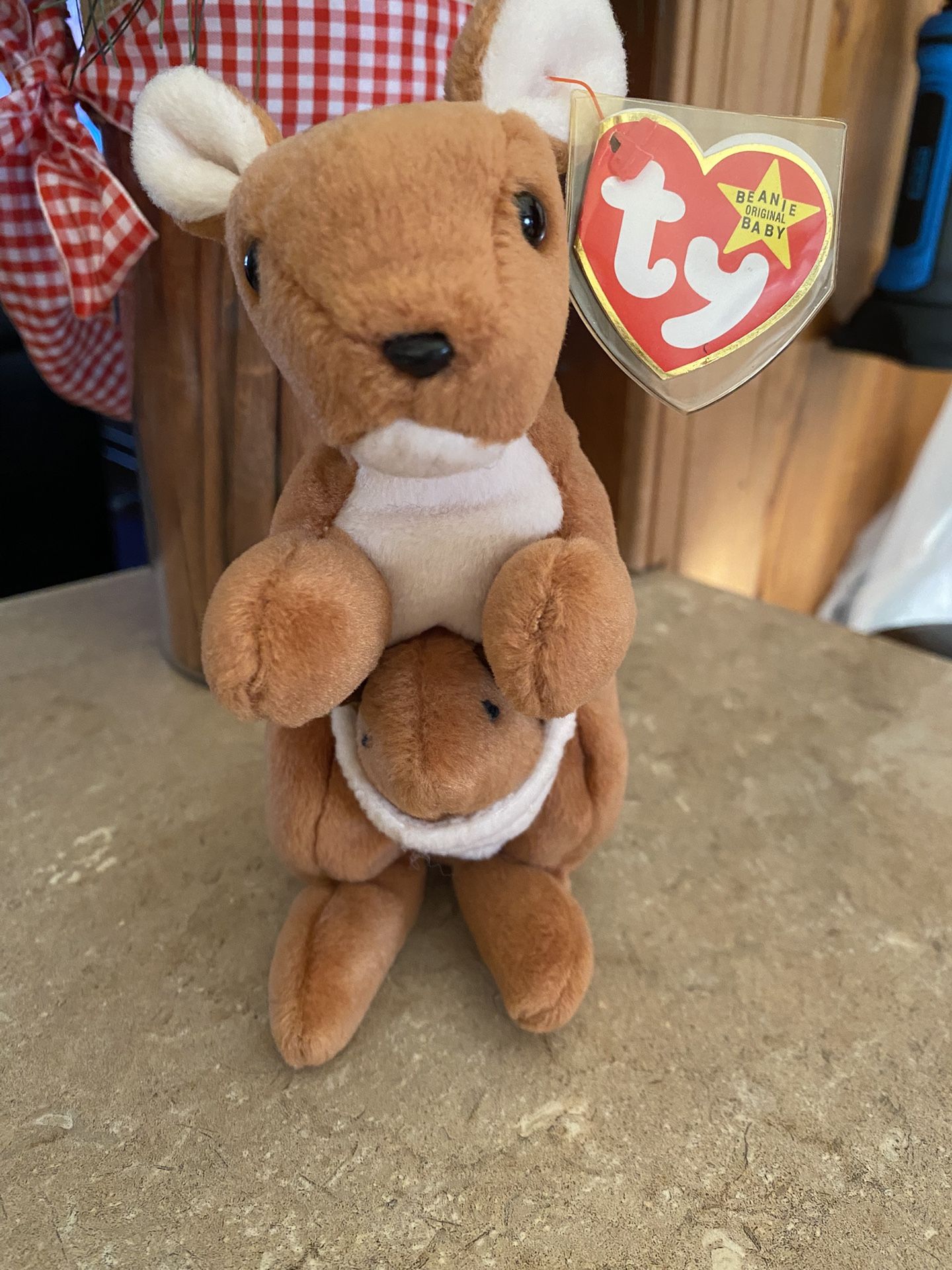 Retired TY Kangaroo With Baby In Pouch “make Offer”