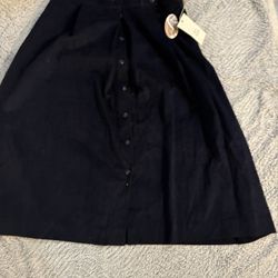 The Villager Dark Corduroy Skirt NWT 22W