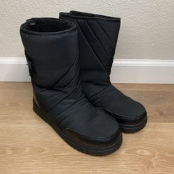Rugged Exposure Kids Black Snow Boots