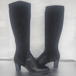Black Suede Italian Boots
