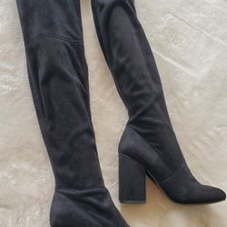 Over The Knee Black Boots