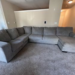 Grey Sectional couch 