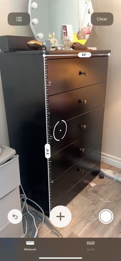 5-drawer real wood dresser