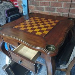 Ornate Chess/Checker Table