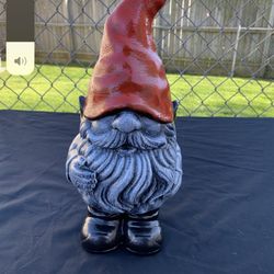 Red Gnome Statue