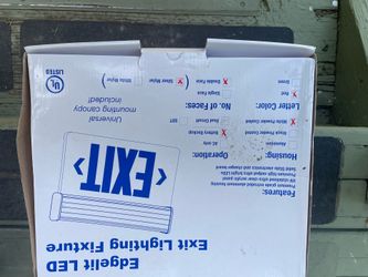 Emergency lighting exit signs