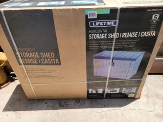 New in box Lifetime 75 cu feet storage shed