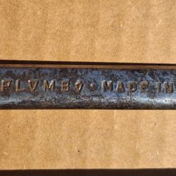 Vintage 1940s PLOMB 8181 1/2" x 9/16" Offset Box-End Wrench