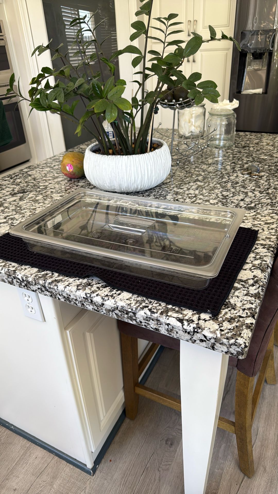 Set Of Two Large Plastic Food Trays