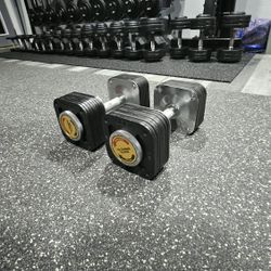 HOIST solid heavy duty adjustable dumbells(READ DESC. BEFORE MESSAGING)
