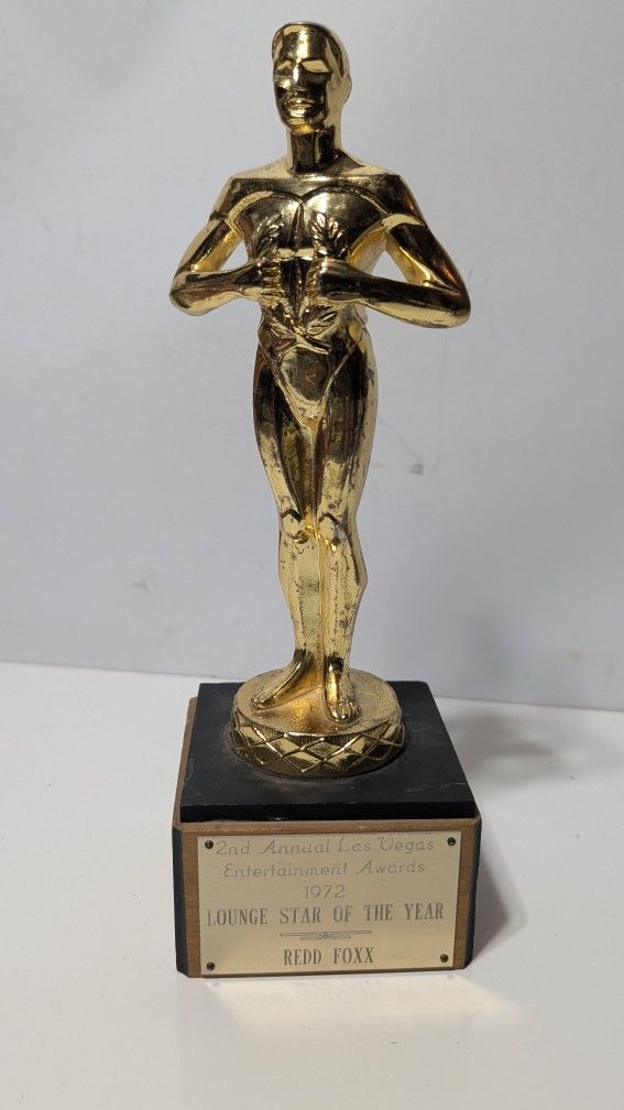 1972 Redd Foxx Lounge Star of the Year Las Vegas Entertainment Awards 11" Trophy