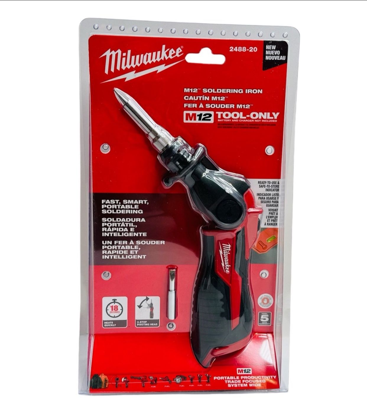 Milwuakee New Soldering Iron M12