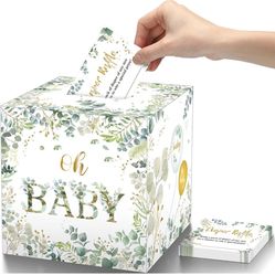 Diaper Raffle Box And Cards 