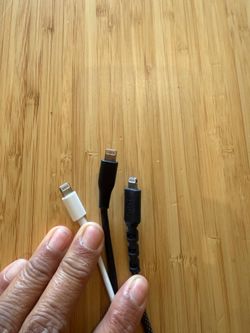 iPhone 15 and below charging cables + headphones