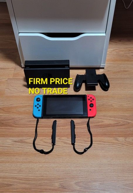 NINTENDO SWITCH SET, FIRM PRICE, NO TRADE, GOOD CONDITION, READ DESCRIPTION FOR DETAILS
