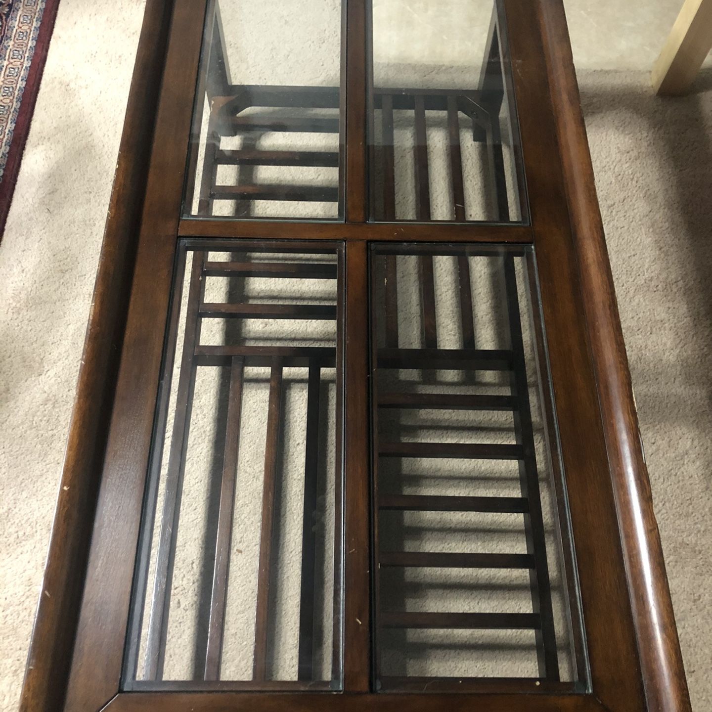 Extremely Durable Coffe Table, Two End Tables, And Two Lamps