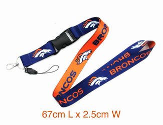 BRONCOS Lanyard Detachable Keychain Badge ID Holder