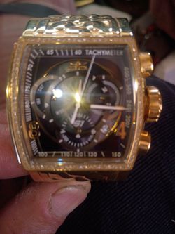 Invecta S1 Gold Tone With .4 Cts Diamonds 