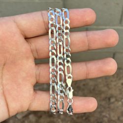 925 Silver Figaro Chain 24 Inches 