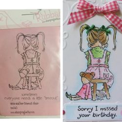 Adorable Stamp “Sometimes everyone needs a little “timeout”