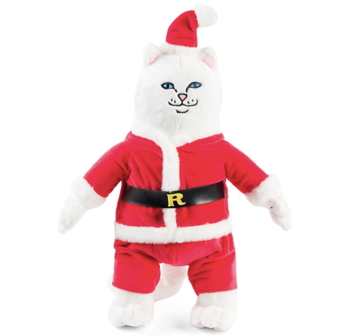 Ripndip Funny Cat Plush Toy Christmas Santa Claus