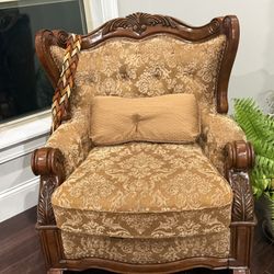 Two Elegant Traditional Accent Chairs