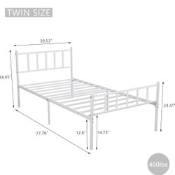 BRAND New In The Box Twin Bed Frame 