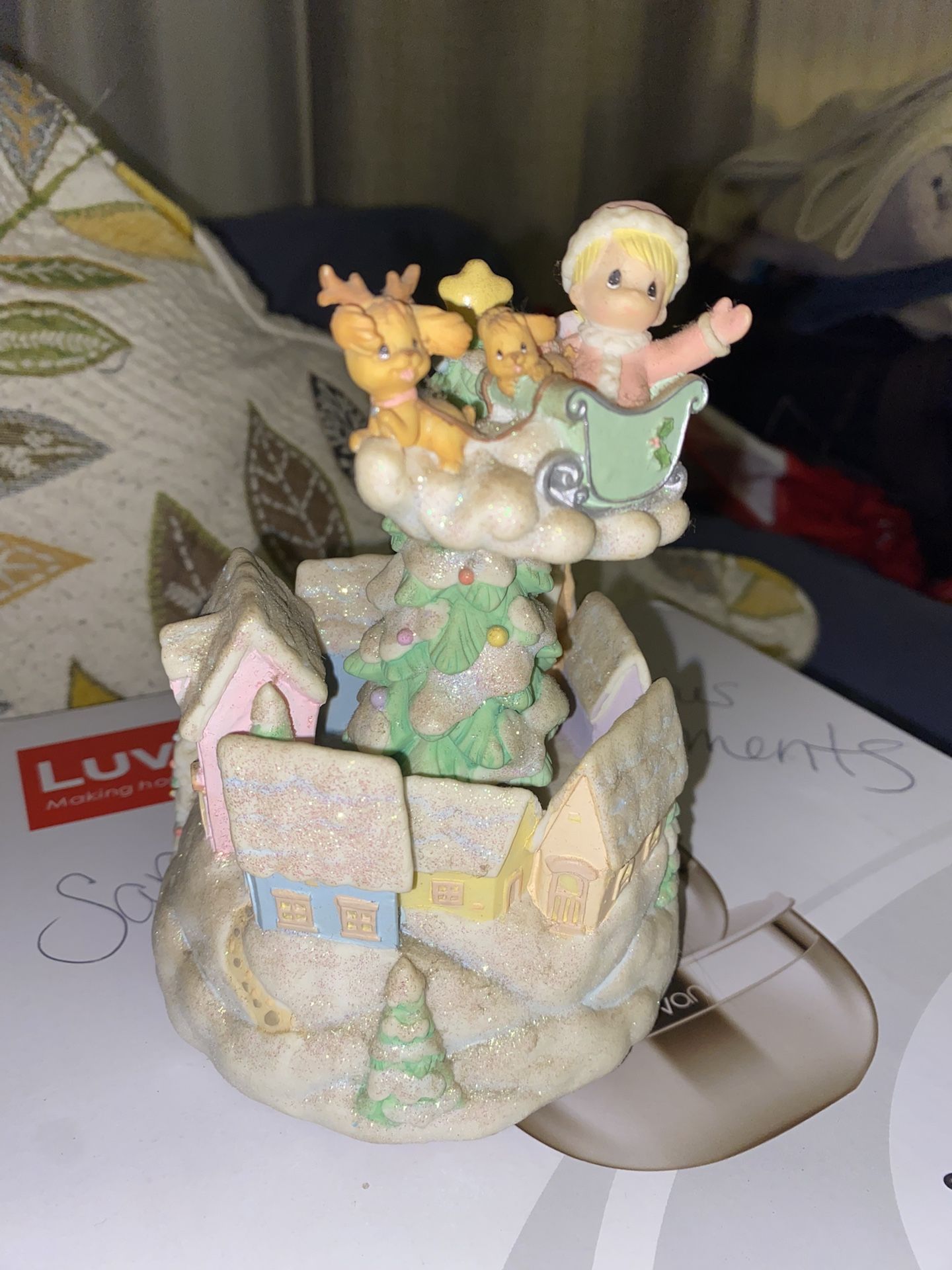 Precious Moment Jingle All The Way  Music Figurine 
