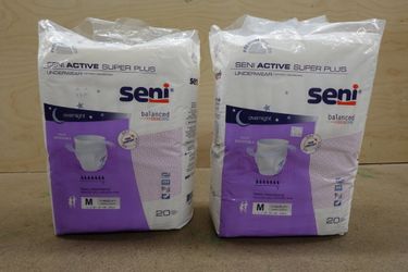 20ct Seni Active Super Plus Overnight Adult Disposable Underwear – Medium