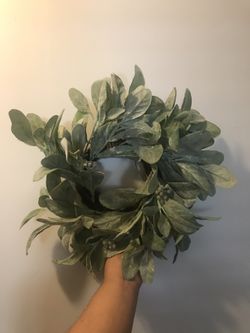 Small lambs ear wreath