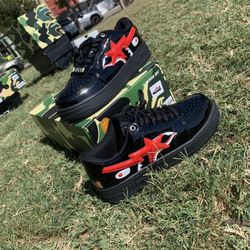 Bape Shoes Size 8, 10