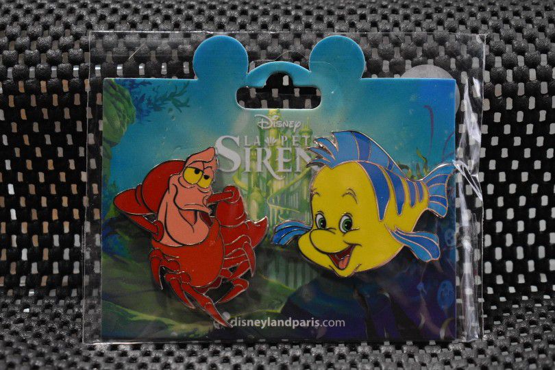 Disney Paris Sebastian & Flounder 2 Pin set