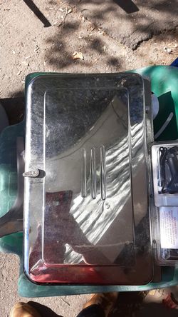 stainless steel retro breadbox