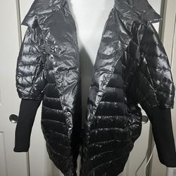 Fashionable Unisex Size Large Waterproof Black Puffer Jacket 