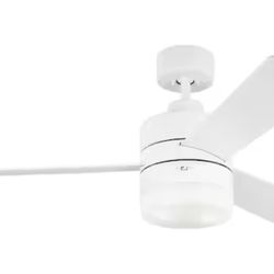 Generation Lighting Era 44” Modern Matte White Ceiling Fan