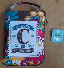 History & Heraldy "Clever C - Courageous" Floral Tote Bag - New with Tags